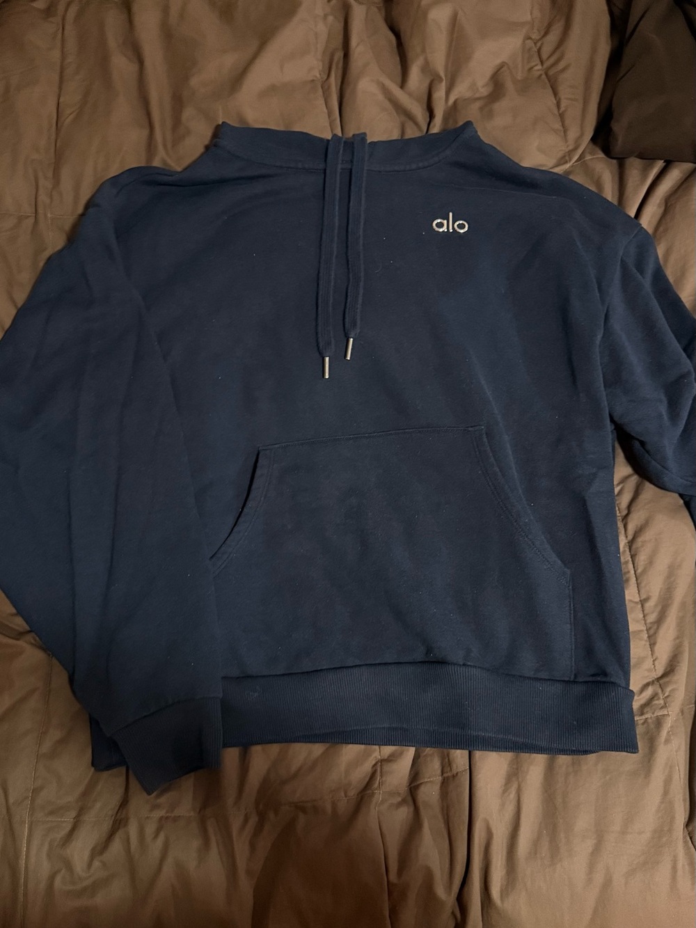 ALO Yoga Navy Sweatshirt & Joggers Set - Size XS - Picture 2 of 3